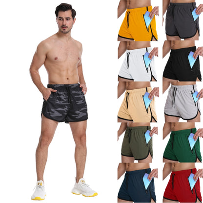 Three Pants Men Gym Shorts Quick Dry Swimming Trunks