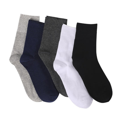 Cotton Slack Socks Mid-Tube Socks Thin Wide-Mouth Socks For Men