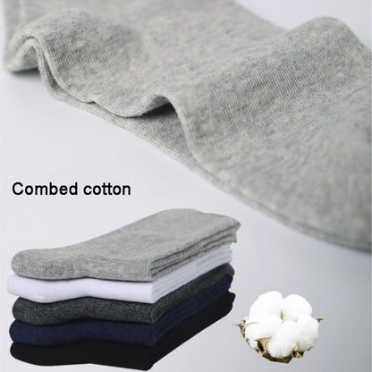 Cotton Slack Socks Mid-Tube Socks Thin Wide-Mouth Socks For Men