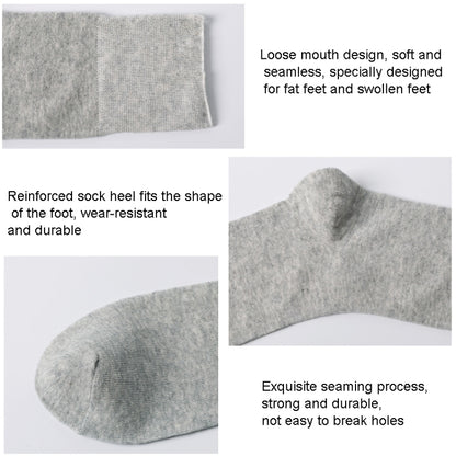 Cotton Slack Socks Mid-Tube Socks Thin Wide-Mouth Socks For Men