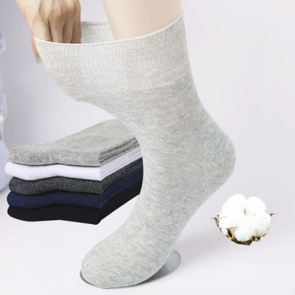 Cotton Slack Socks Mid-Tube Socks Thin Wide-Mouth Socks For Men