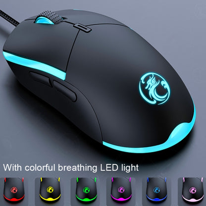 Проводная игровая мышь IMICE T30 для киберспорта, светодиодная, цветная, программируемая 6D мышь