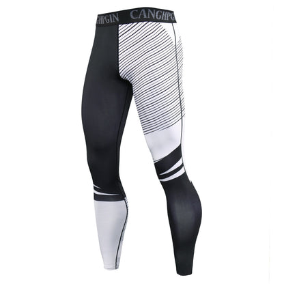 Mens Quick Dry Fitness Leggings Skinny Sports Pants