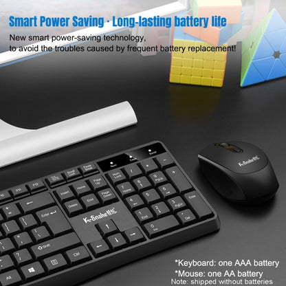 K-Snake WK800 Wireless 2.4G Keyboard Mouse Set Tabletop Computer Notebook Business Office House Use