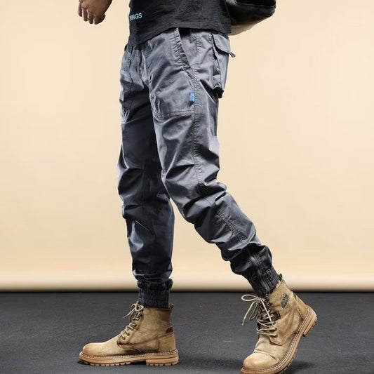 Mens Overalls Long Pants Casual Loose Leg Jeans