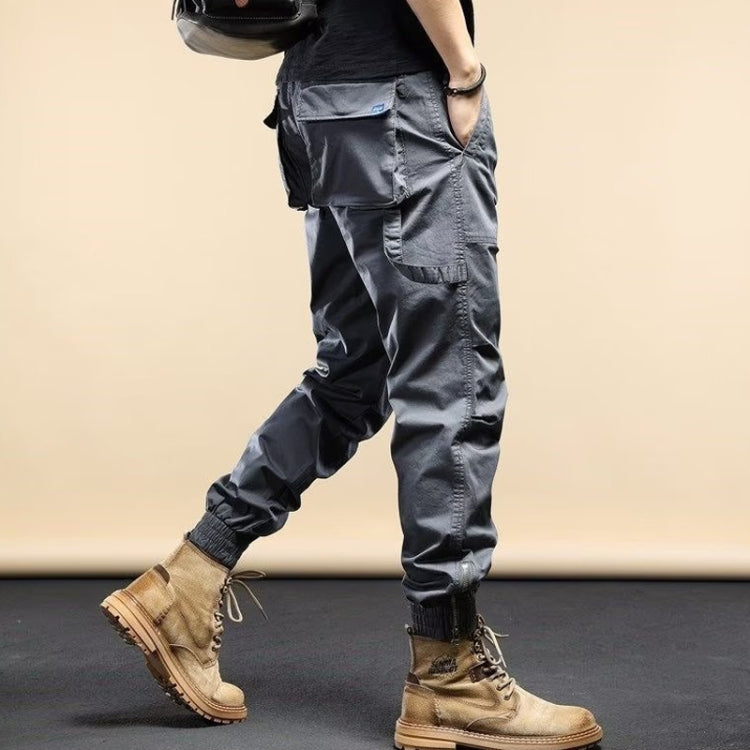 Mens Overalls Long Pants Casual Loose Leg Jeans