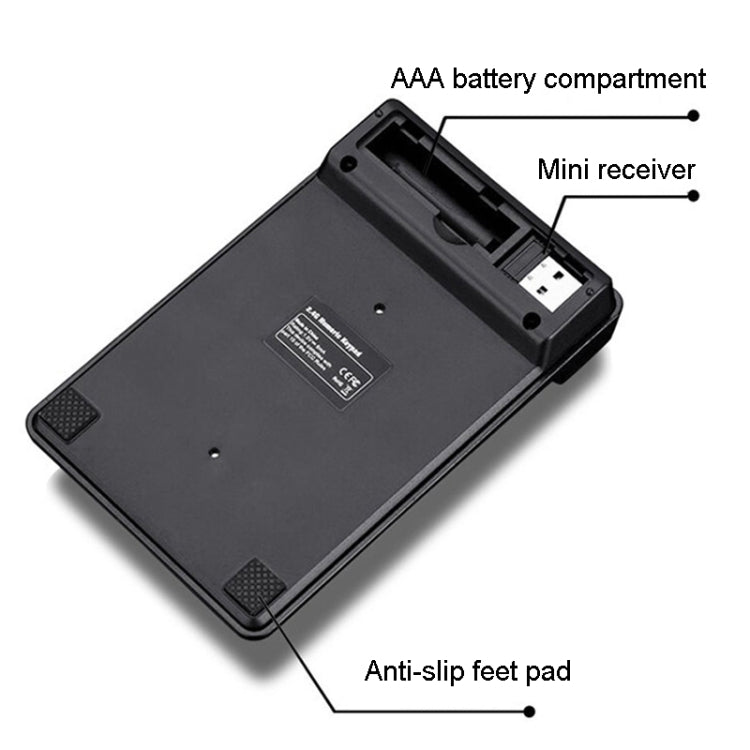 K3 19 Key 2.4G Wireless Mini Digital Keyboard Suspension Machinery Keypad