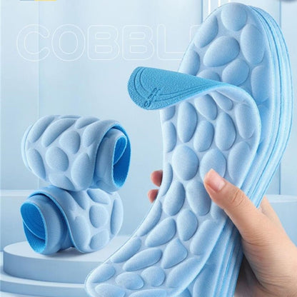 1pair 4D Massage Insole Imitation Pebbles Full Palm Sports Insole