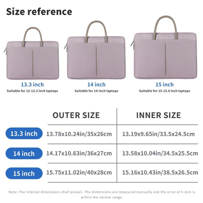 Oxford Cloth Laptop Bag Mens Womens Briefcase with PU Handle