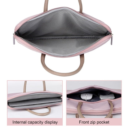 Oxford Cloth Laptop Bag Mens Womens Briefcase with PU Handle