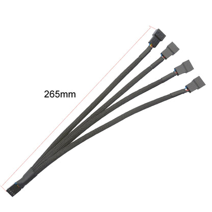 Computer PWM Temperature Control Cooling Fan Extension Cable Chassis HUB Connector