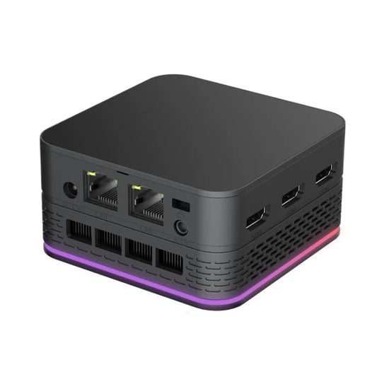 12th Alder Lake divkāršais gigabitu LAN+3 HDMI 4K HD kabatas mini dators