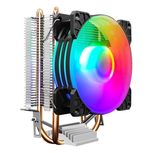 COOLMOON Frost dubultais vara caurules procesora ventilators galddatoram ar apgaismojumu, kluss AMD gaisa dzesēšanas dzesētājs