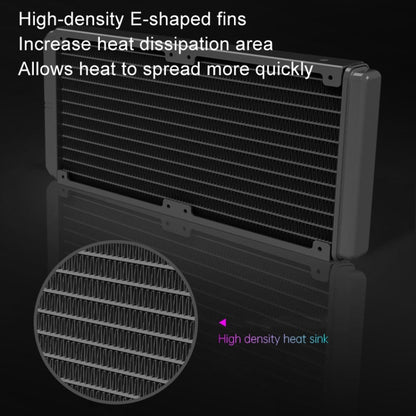 COOLMOON CM-YM-240T digitālais ARGB objektīva izdevums integrēts ūdens dzesēšanas procesora dzesētājs temperatūras displejs procesora ventilators