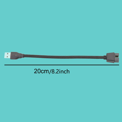 Кабель-адаптер USB-A (папа) на 9-контактный разъем материнской платы для передачи данных RGB на внешний порт U