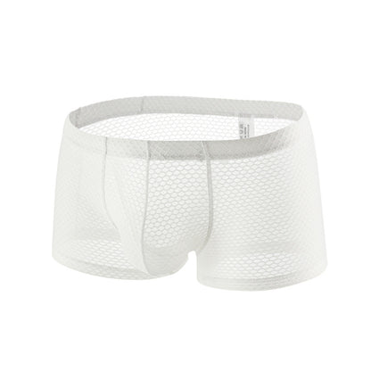 Men Mesh Boxer Briefs Sexy Breathable Comfortable Underwear