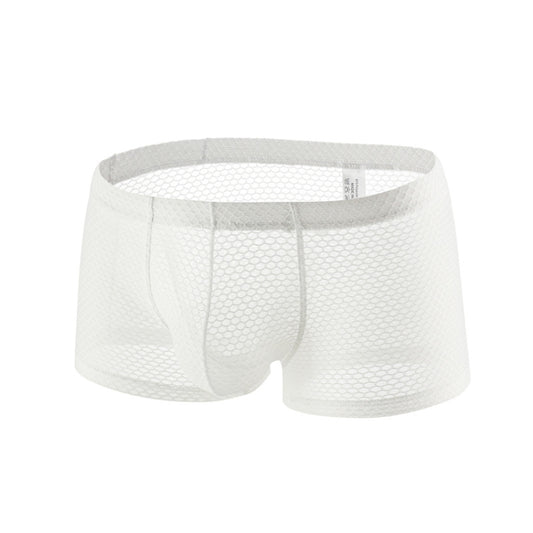 Men Mesh Boxer Briefs Sexy Breathable Comfortable Underwear