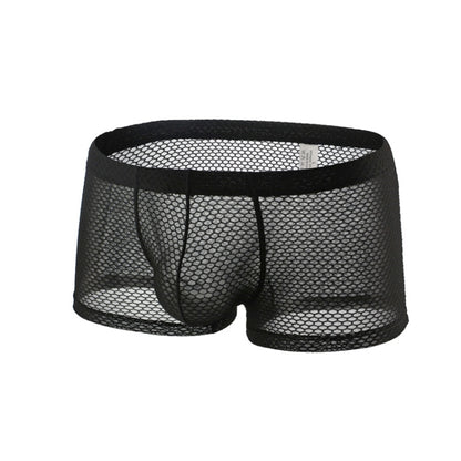 Men Mesh Boxer Briefs Sexy Breathable Comfortable Underwear