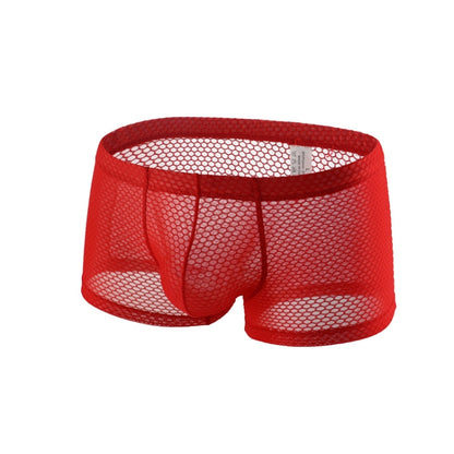 Men Mesh Boxer Briefs Sexy Breathable Comfortable Underwear