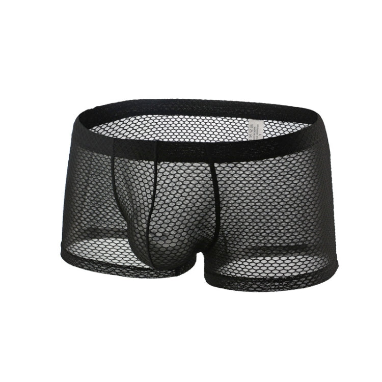 Men Mesh Boxer Briefs Sexy Breathable Comfortable Underwear