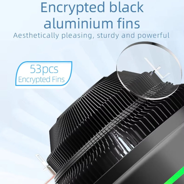 LED krāsaina gaisma 4Pin dzesētāja darbvirsmas CPU dzesēšanas ventilators