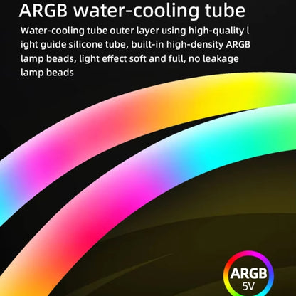 COOLMOON AS360 Magic Diamond Edition datora dzesētājs ARGB ūdens dzesēšanas apgaismojums integrēts procesora radiators