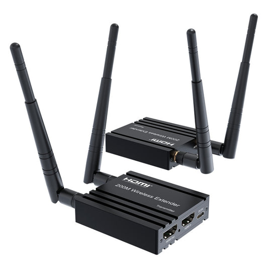 200 m bezvadu HDMI signāla pastiprinātājs, raidītājs+uztvērējs