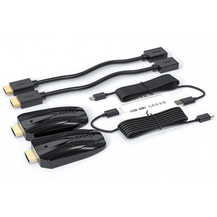 150 m HDMI bezvadu paplašinātājs 1080P caur sienu, raidītājs+uztvērējs