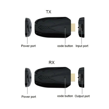 150 m HDMI bezvadu paplašinātājs 1080P caur sienu, raidītājs+uztvērējs