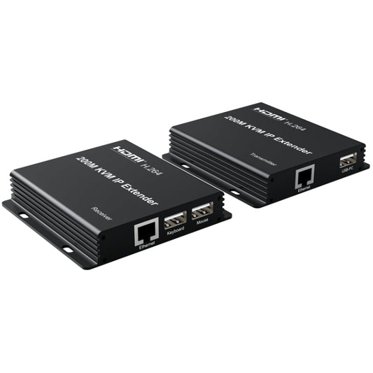 200m HDMI KVM IP Network Cable Extender H.264 Mouse Keyboard Extender