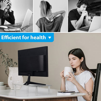 Desktop Acrylic Laptop / Printer Raised Stand