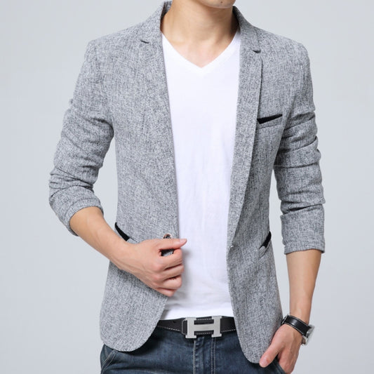 Men Casual Suit Blazer Slim Business Suit Jacket