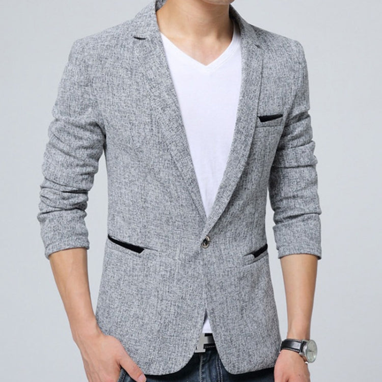 Men Casual Suit Blazer Slim Business Suit Jacket