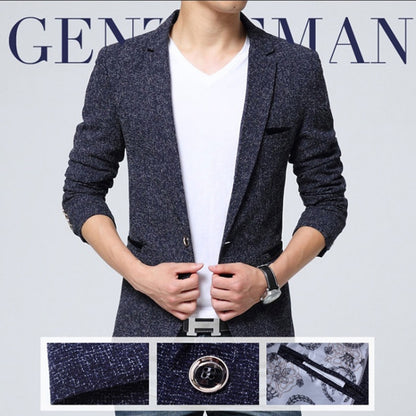Men Casual Suit Blazer Slim Business Suit Jacket