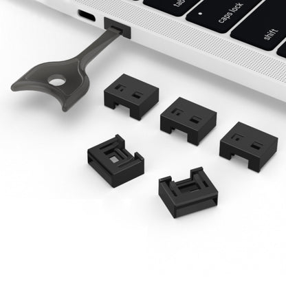 Съемная заглушка USB с защитой от пыли и скрытым замком безопасности для защиты от кражи