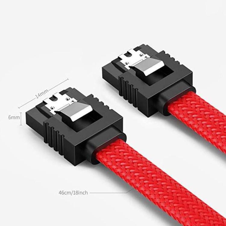 SATA3.0 With Aluminum Foil Shield Braided Cable Body Computer Hard Drive Power Cable