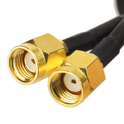 2.4G/5G divjoslu antena ar 2 RP-SMA vīriešu savienotājiem bezvadu WIFI maršrutētāja tīkla karte ar augstu pastiprinājuma pagarinājuma antenu