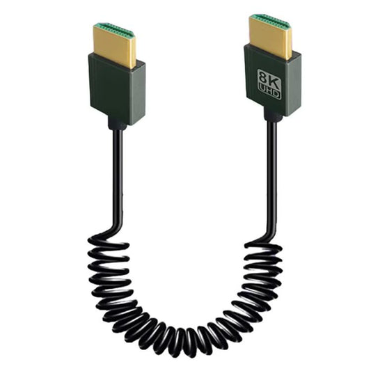 8K 60Hz HDMI 2.1 atsperes kabelis 0,5 m garumā