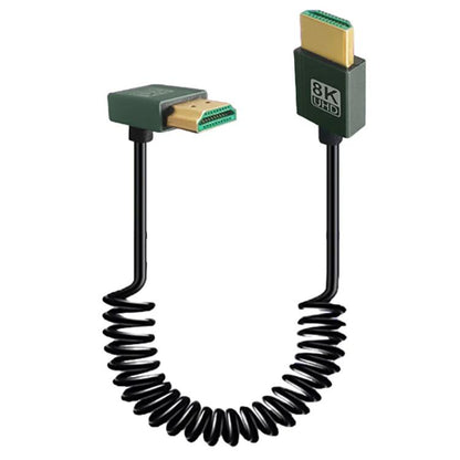 8K 60Hz HDMI 2.1 atsperes kabelis 0,5 m garumā