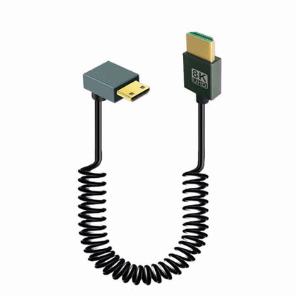 8K 60Hz HDMI 2.1 atsperes kabelis 0,5 m garumā