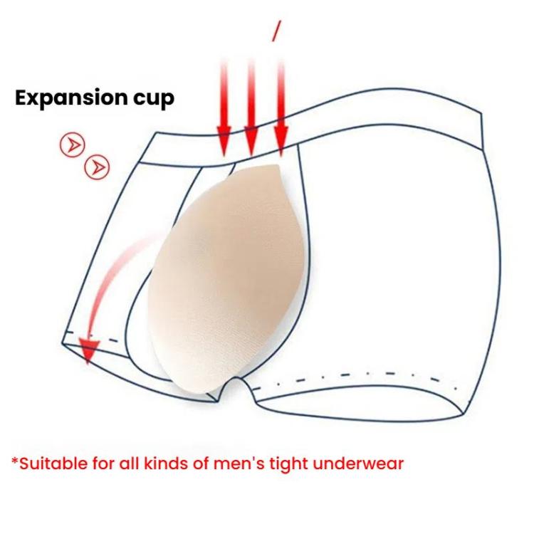 10pcs Men Front Crotch Underwear Swimming Trunks Breathable Shaping Sponge Pad