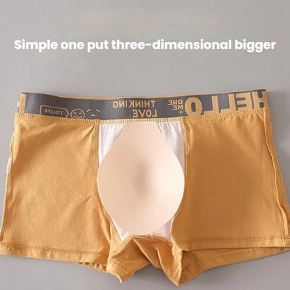 10pcs Men Front Crotch Underwear Swimming Trunks Breathable Shaping Sponge Pad