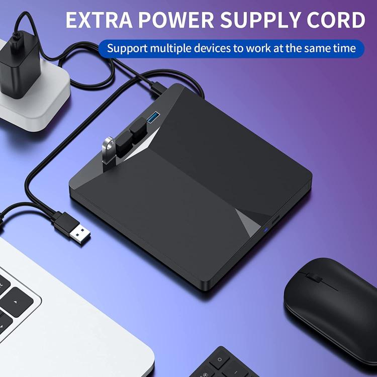 Внешний съемный оптический привод USB3.0 / Type-C, DVD / CD, многоинтерфейсный пишущий привод