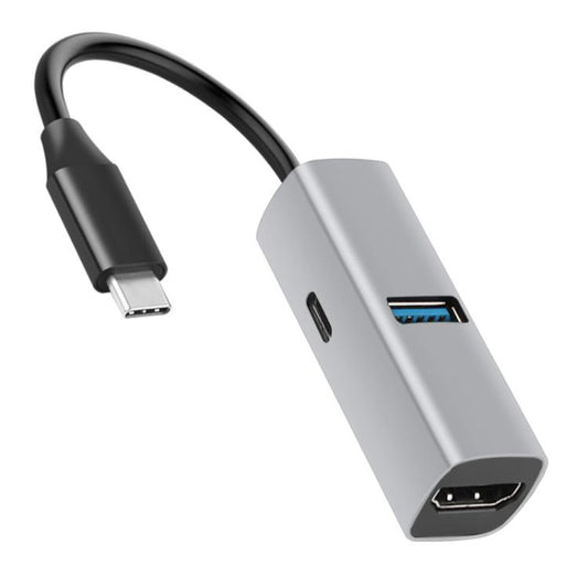 USB3.0+PD+HDMI 3 In 1 Docking Station 4K Projector Adapter