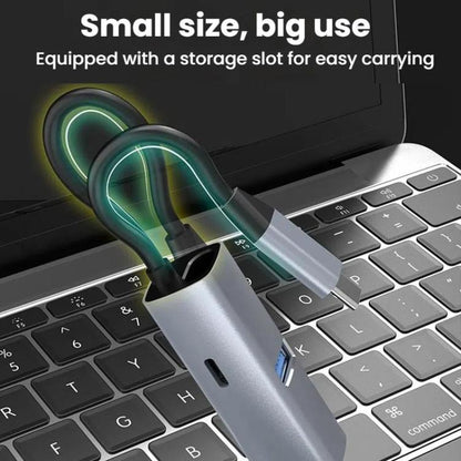 USB3.0+PD+HDMI 3 In 1 Docking Station 4K Projector Adapter