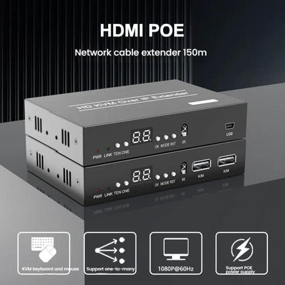 PWAY DT241M 150 m 1080P HD HDMI saderīgs tīkla kabeļa pagarinātājs