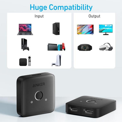 ANKER A83H1 4K 2 ieejas/1 izejas dokstacija HDMI pārveidotājs