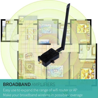 EDUP EP-AB007 2.4G joslas SMA galvas tālvadības pults Wifi maršrutētājs divvirzienu signāla pastiprinātājs pagarinātājs