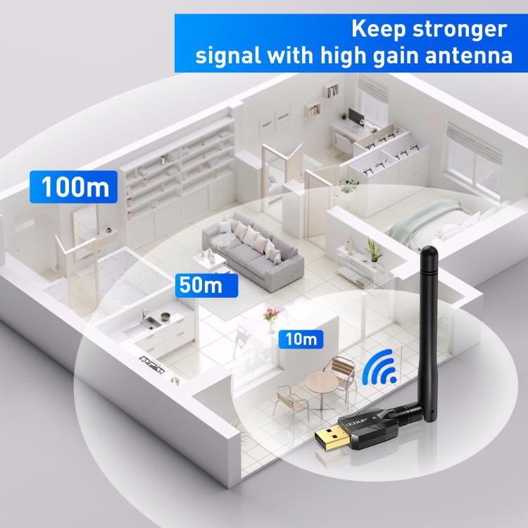 Модуль передатчика и аудиоприемника USB Bluetooth адаптера EDUP 5.4