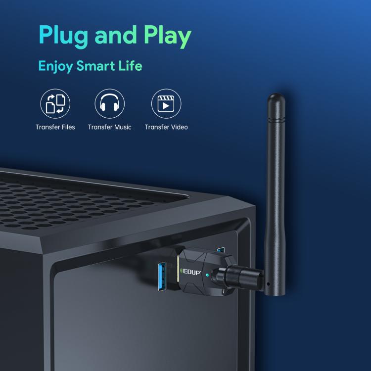 Модуль передатчика и аудиоприемника USB Bluetooth адаптера EDUP 5.4